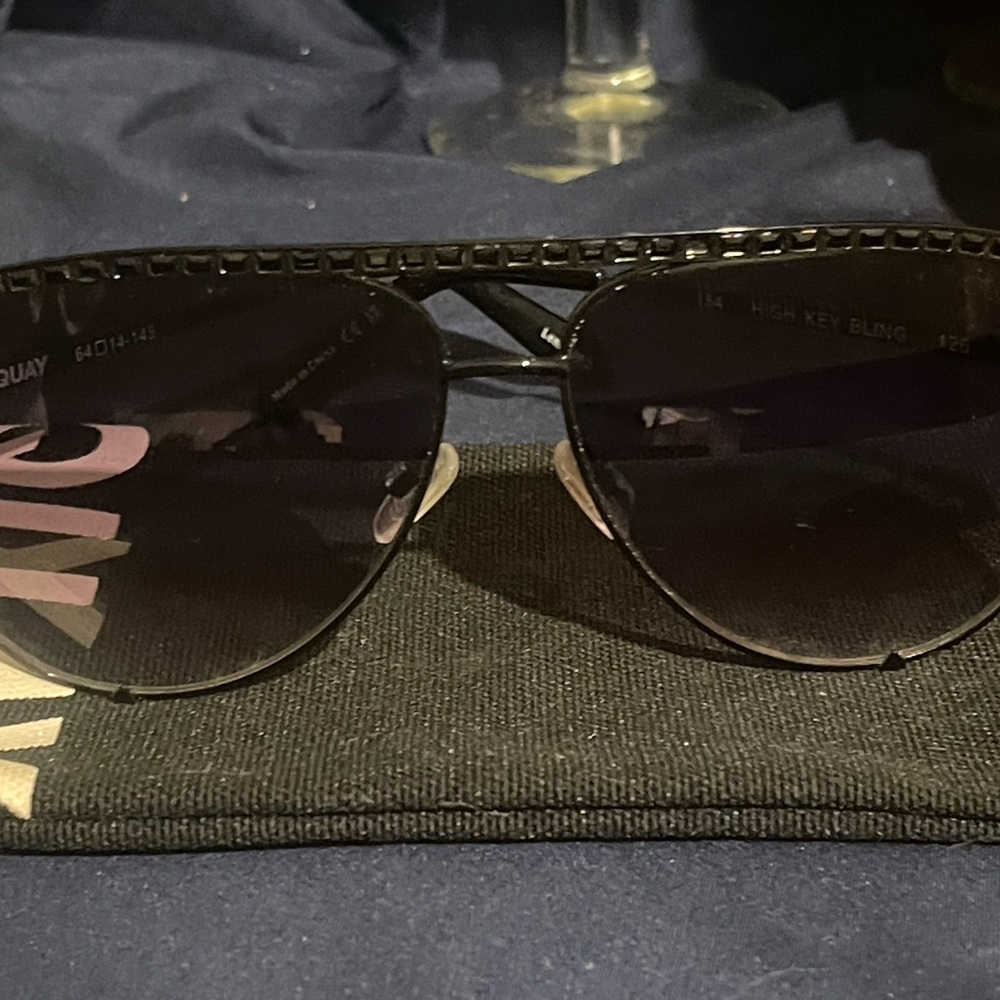 Quay Australia High Key Black Frame Sunglasses